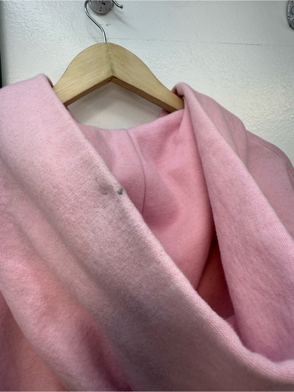 Sabali Pink Zip-Up Hoodie with Studded 'SABALI' Applique (small mark on hood) - Picture 5 of 5